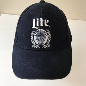 Miller Lite “A Fine Pilsner Beer” Navy Blue Baseball Hat Cap ACME Merchandise